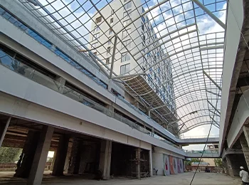 Interior view of the square project high street retail shops
